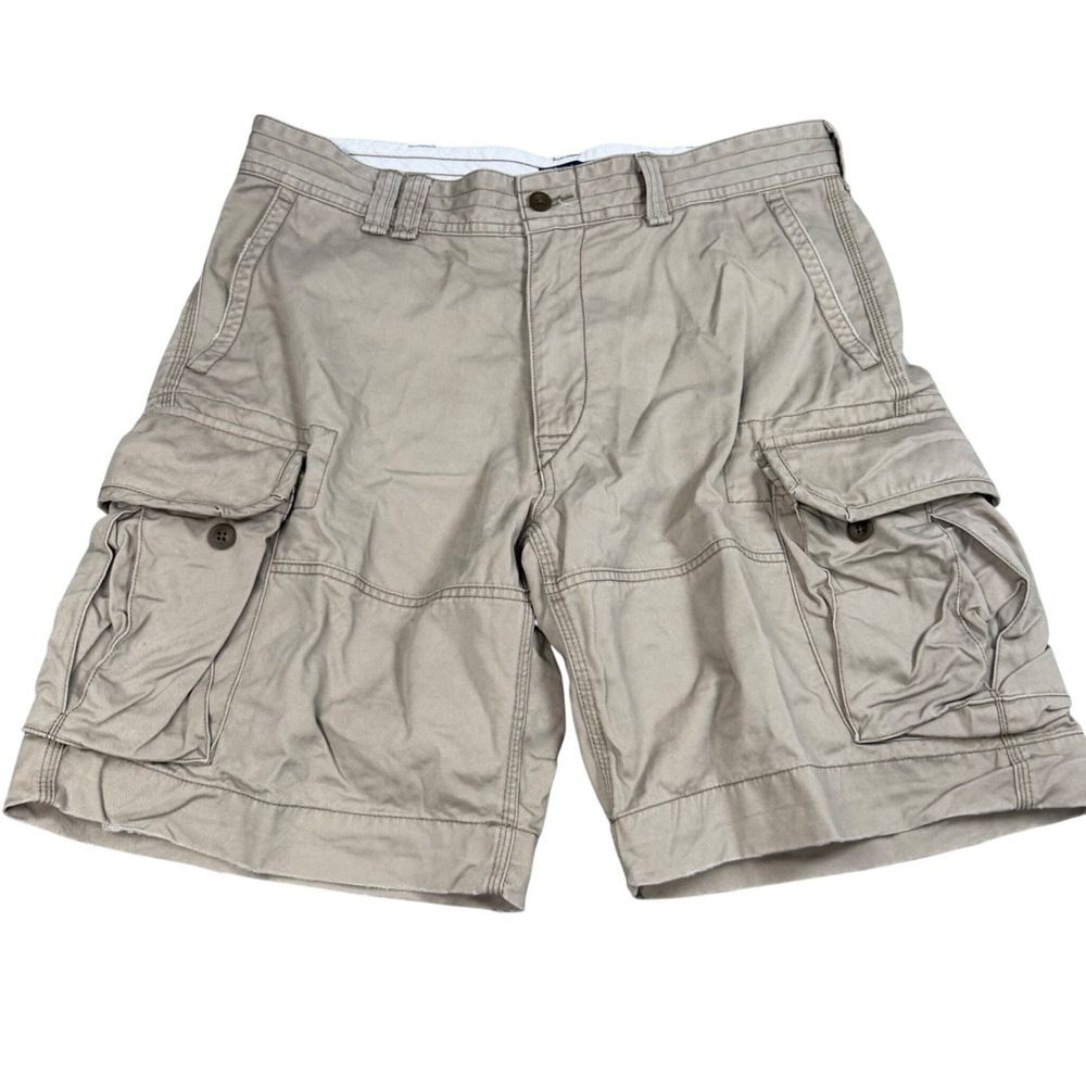 Polo Ralph Lauren Classic Polo Chino Cargo Shorts Khaki Tan Mens 38 Utility
